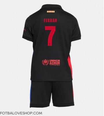 Barcelona Ferran Torres #7 Dětské Venkovní Dres 2024-25 Krátký Rukáv (+ trenýrky)
